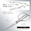 Photo5: Kitchen Scissors Seki Magoroku Disassembly Curved Forged All Stainless Steel (5)